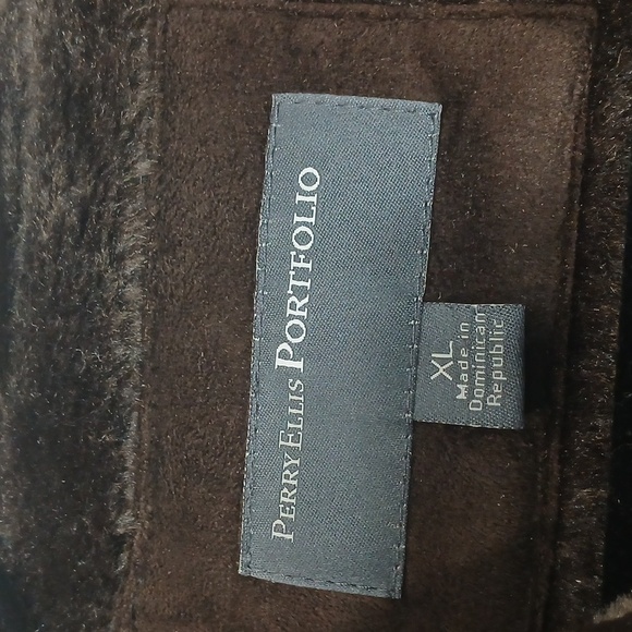 Perry Ellis Dark Brown Lightweight Jacket NEW WITH TAGS SZ XL - Picture 3 of 9